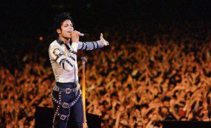 Michael Jackson performs on Bad Tour