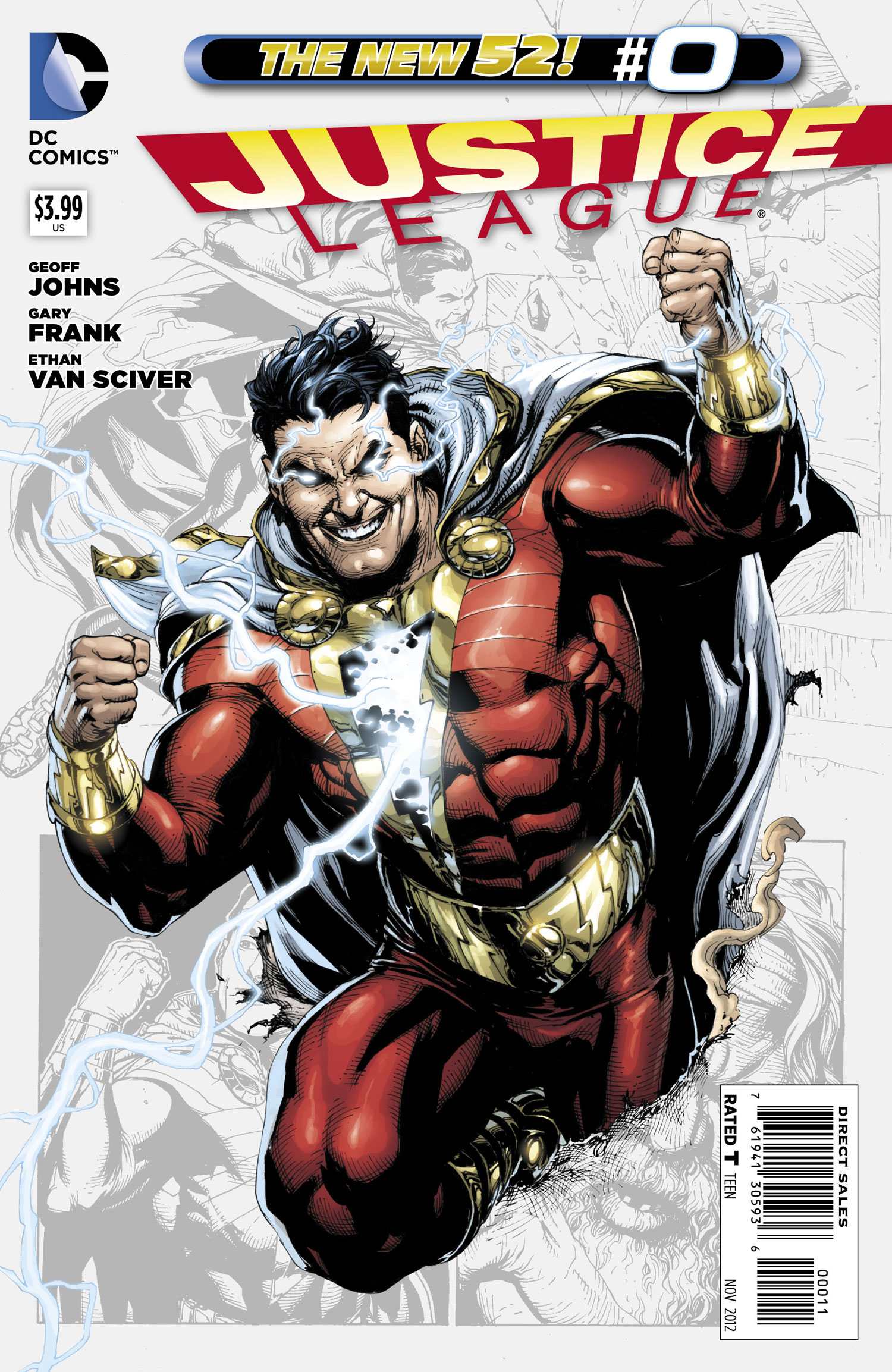 Shazam Justice League zero issue cover 