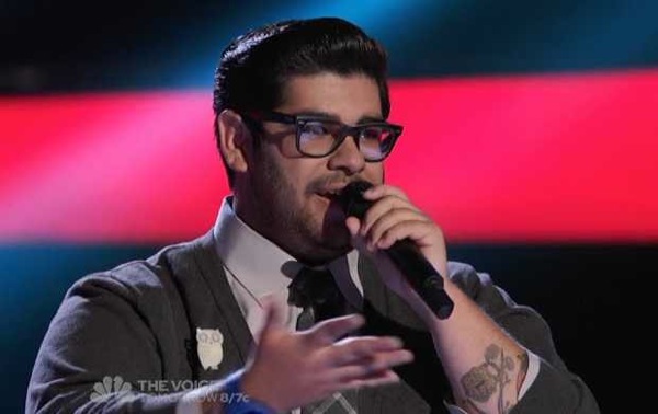 Daniel Rosa's "Someone That I Used to Know" was the best Blind Audition of the third season. (Photo property of NBC, One Tree Media & Warner Horizon Television)