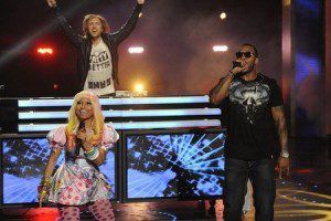 David Guetta, Flo Rida and Nicki Minaj on America's Got Talent