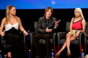While Randy was at the recording studio, the three new judges: Mariah Carey, Keith Urban and Nicki Minaj had to judge the first groups alone. (Photo by Getty Images)