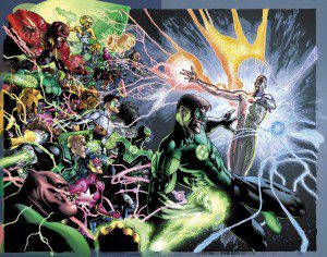 Geoff Johns' epic run on "Green Lantern" comes to an end in May with a super-sized issue. (Artwork by Doug Mahnke)