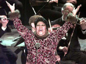 Aretha Franklin's "Nessun Dorma" remains one of the show's greatest moments. (Photo property of the AP's Mark Lennihan)
