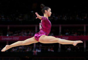 Olympian Aly Raisman will trade the gym floor for the ballroom as she teams up with Mark Ballas for this upcoming season.  (Photo property of Getty Images' Streeter Lecka)