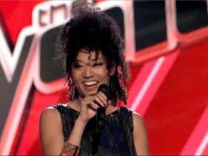 Judith Hill stole the Blind Auditions round with her impressive cover of Christina Aguilera's "What A Girl Wants." (Photo property of NBC)