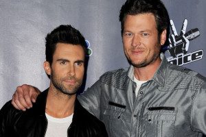 Adam Levine did something that surprised his friend Blake Shelton tonight on "The Voice." (Photo property of PopDust)