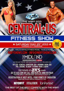140 of the world's finest athletes took the Midland Theatre stage by storm this weekend. (Poster courtesy of the WBFF Central US Fitness Show) 