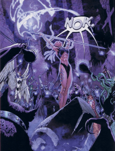 The Indigo Tribe's dark secret was revealed during the fifth volume of "Green Lantern." (Artwork property of DC Comics)