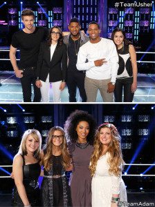 Team Usher and Team Adam had several strong singers take the Live Playoffs stage.  (Photo property of NBC, One Three Media & Warner Horizon Television) 