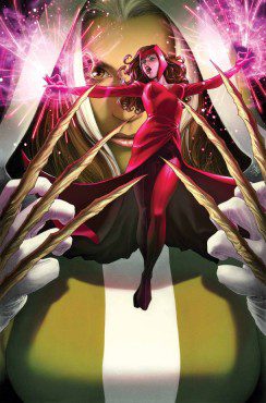 Rogue finally confronts Scarlet Witch in the latest "Uncanny Avengers." (Cover property of Marvel Comics)