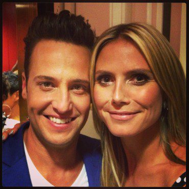 Branden's performance of "You Raise Me Up" brought judge (and staunch supporter) Heidi Klum to tears. (Photo courtesy of Branden James)