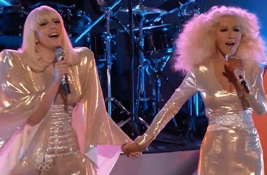 Lady Gaga and Christina Aguilera The Voice