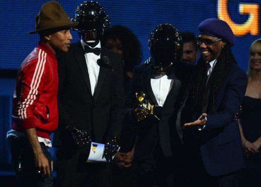 Daft Punk, Pharrell Williams & Nile Rodgers teamed up with Stevie Wonder for an outstanding medley. (Photo property of the Recording Academy)