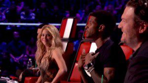 Shakira, Blake and Usher The Voice
