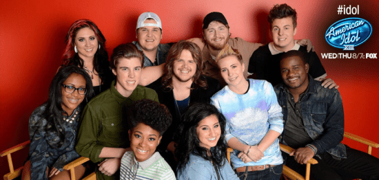The "American Idol XIII" Top 11 take on songs from the movies on this week's edition of "American Idol." (Photo property of 19 Entertainment, FremantleMedia North America & FOX)
