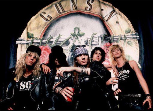 Guns N' Roses' signature song: "Sweet Child O' Mine" is a fantastic lifting song. (Photo property of Geffen Records)