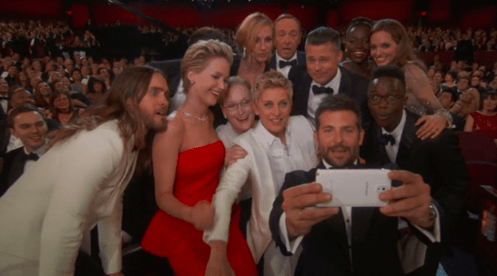 Ellen Degeneres all-star selfie