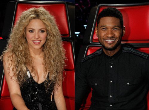 Shakira and Usher The Voice