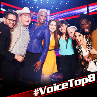 "The Voice: Season Six" Top Eight pose before the results show! (Photo property of NBC)