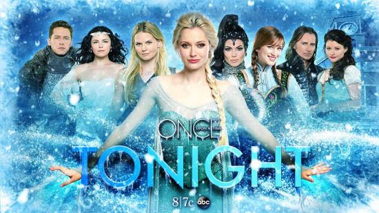 The "Once Upon A Time" family welcomes "Frozen" Princesses Elsa and Anna to the ABC drama. (Photo property of ABC)