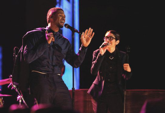 Michelle Chamuel and Usher