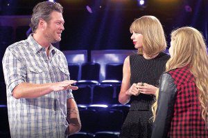 Blake Shelton and Taylor Swift on The Voice