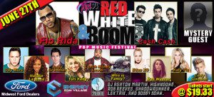 Mix 93.3 Red White & Boom 2015 poster