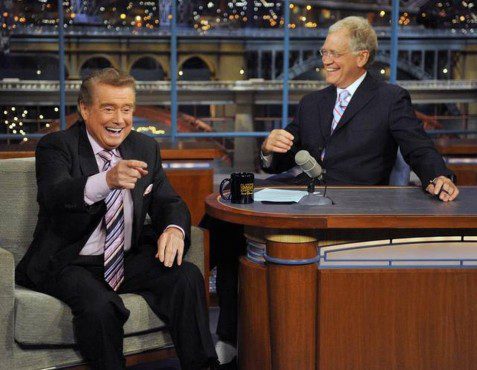 TV legend Regis Philbin holds the record for the most appearances on "The Late Show with David Letterman" with over 150 appearances. (Photo property of CBS & Worldwide Productions, Inc.)