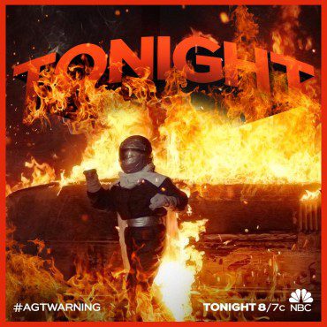 For the second time this season, "America's Got Talent's" Extreme acts turned up the heat with their electrifying stunts. (Photo property of NBC, FremantleMedia North America & SYCO TV)