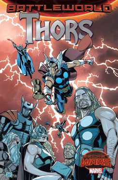 Dr. Doom and Dr. Strange have deputized countless "Thors" to be the sworn protectors of Battleworld! (Artwork property of Marvel Comics)