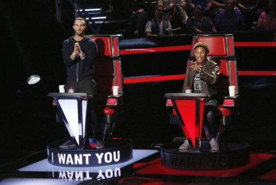 Adam Levine and Pharrell Williams The Voice