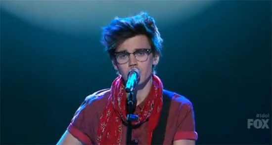 MacKenzie Bourg's final song on "American Idol" gave everyone chills and made his hometown very proud. (Photo property of FOX, FremantleMedia North America & 19 Entertainment) 