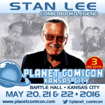 Pop culture icon and legendary comic book creator Stan Lee will be at Planet Comicon! (Graphic property of Planet Productions) 