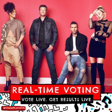 For the first time in show history, "The Voice" offered fans-real-time voting! (Photo & graphic property of NBC & MGM TV) 