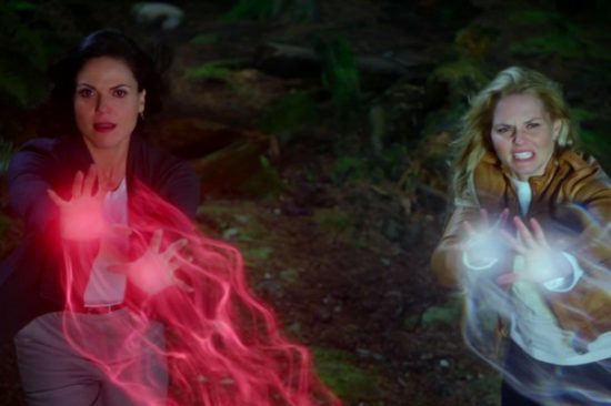 Regina and Emma were forced to travel to the Evil Queen's mirror realm! (Photo property of ABC Studios) 