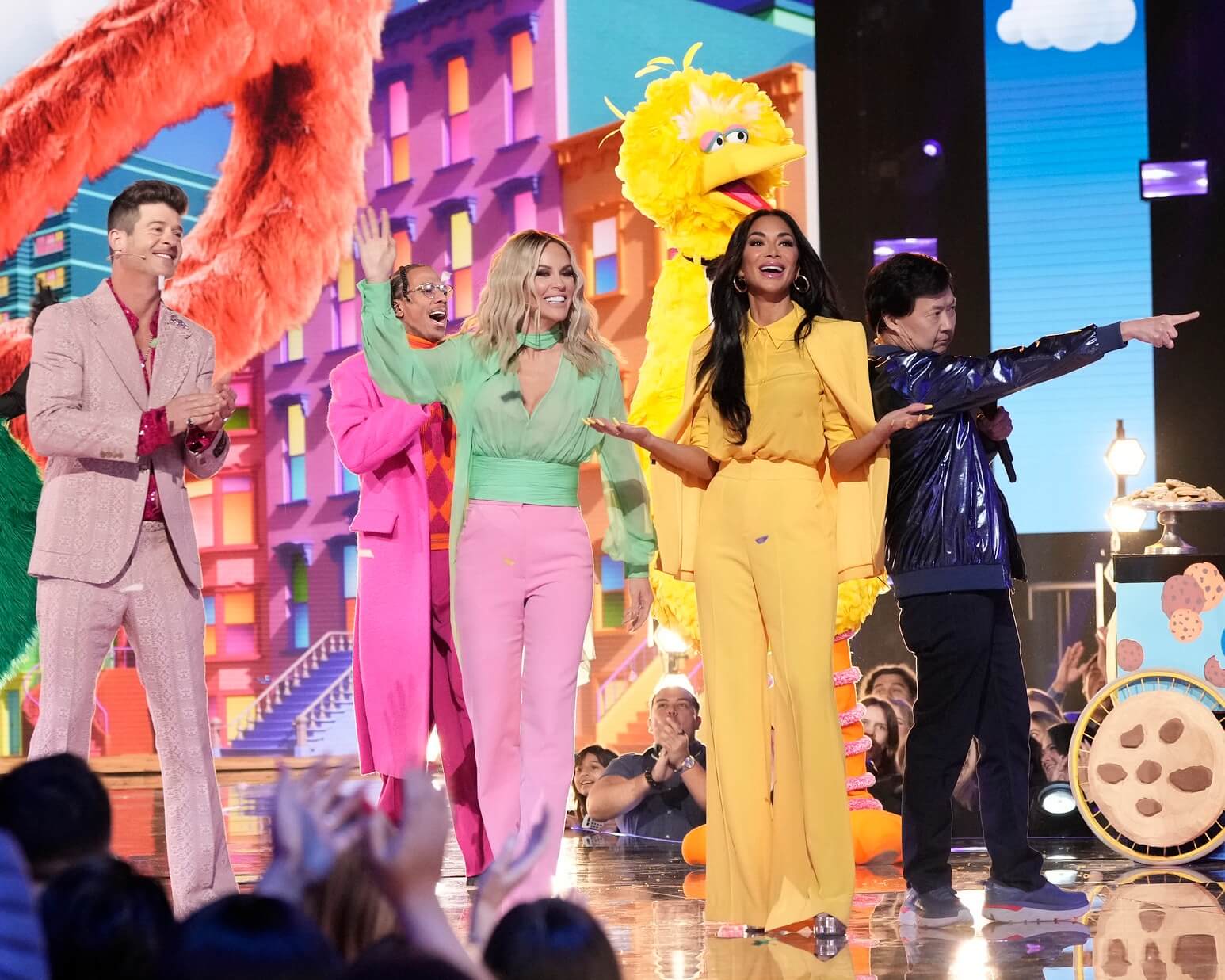 The Masked Singer: Season Nine cast arrived on Sesame Street. (Photo property of FOX)
