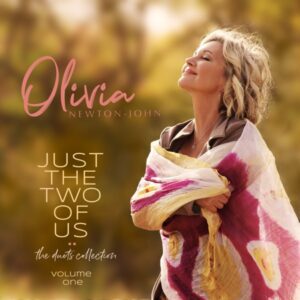 Olivia Newton-John's first posthumous album features a collection of duets with Barry Gibb, Dolly Parton, John Travolta, & Mariah Carey. (Album cover property of Primary Wave Music) 