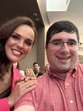 Actress Erin Cahill also reflected her time on 'Power Rangers' at ChristmasCon. (Photo property of Jake's Take with Jacob Elyachar)