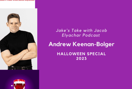 Actor Andrew Keenan-Bolger talked about his career & starring as Harker in the off-Broadway show: 'Dracula: A Comedy of Terrors' as a part of the 2023 'Jake's Take with Jacob Elyachar Podcast' Halloween Special.