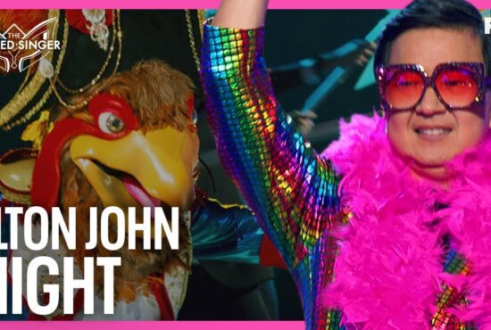 Royal Hen made their debut on 'The Masked Singer' just in time for Sir Elton John Night. (Photos & graphics property of FOX)