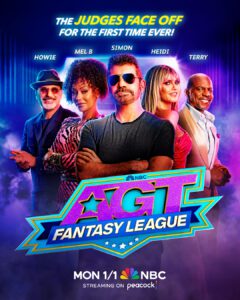 For the first time in show history, the judges will compete on 'AGT: Fantasy League.' (Photos and graphics property of NBC)