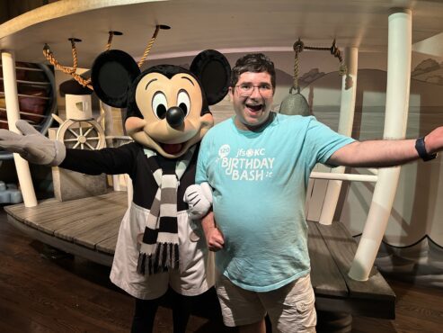 Reuniting with Mickey Mouse at Disneyland felt so good! (personal photo)