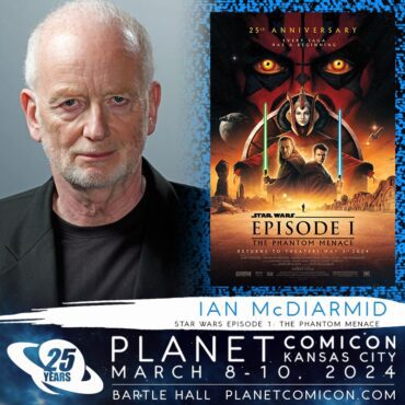 Actor Ian McDiarmid terrified Star Wars fans for decades as Emperor Palpatine will appear at the 2024 Planet Comicon Kansas City. (Artwork and graphics property of Planet Promotions LLC)