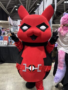 Deadpool Pikachu - the best cosplay at the con!