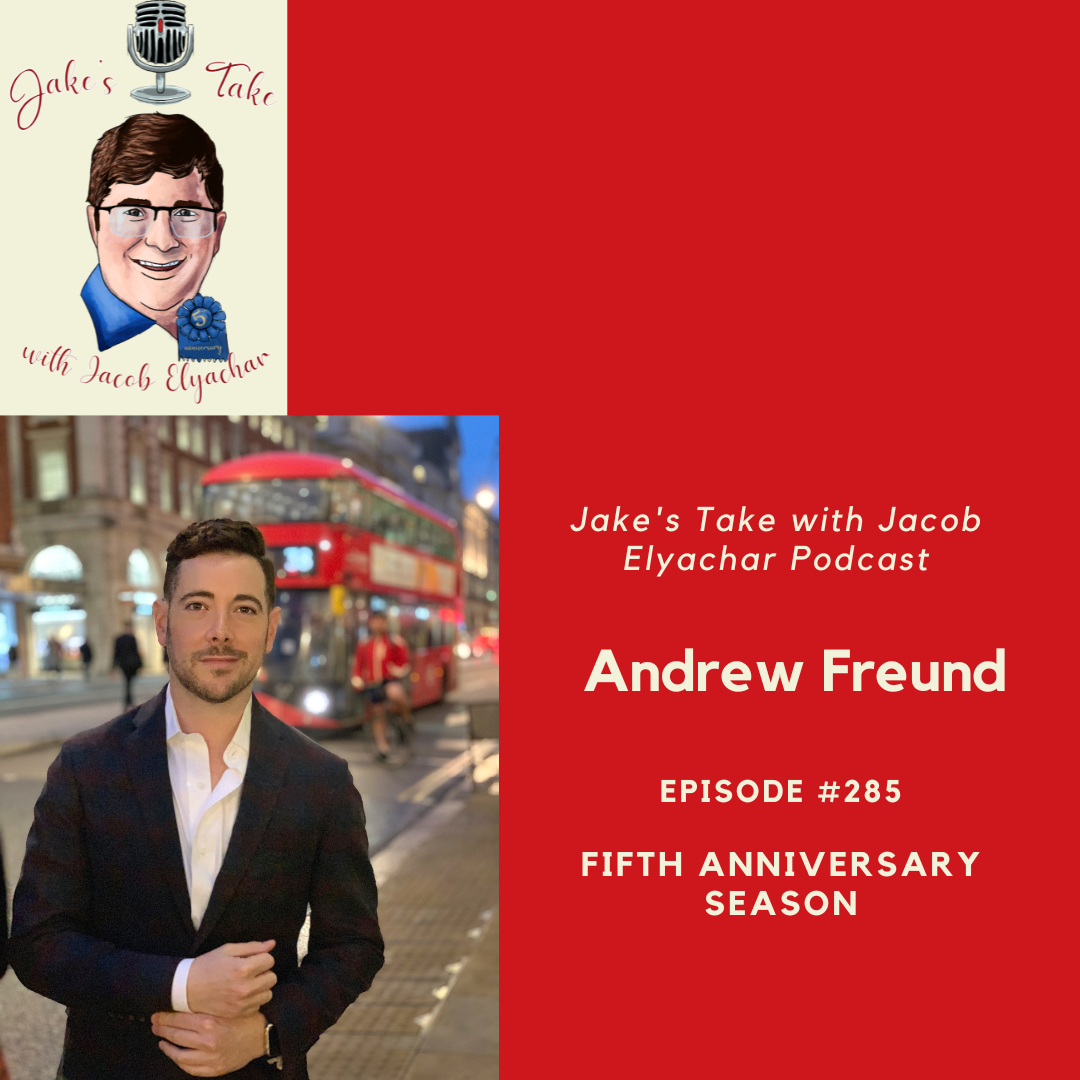 Andrew Freund visited 'The Jake's Take with Jacob Elyachar Podcast.' He spoke about his memorable interviews, Dish Nation, & NBC News Now.