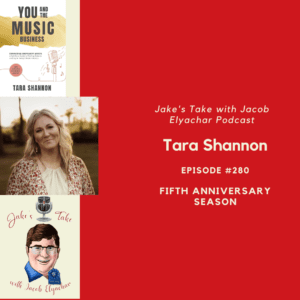 Tara Shannon spoke about her work in the music industry and transforming her book into a podcast in the latest episode of The Jake's Take with Jacob Elyachar Podcast.